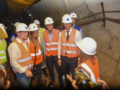 Cafiero, Katopodis y Galmarini recorrieron el Sistema Riachuelo