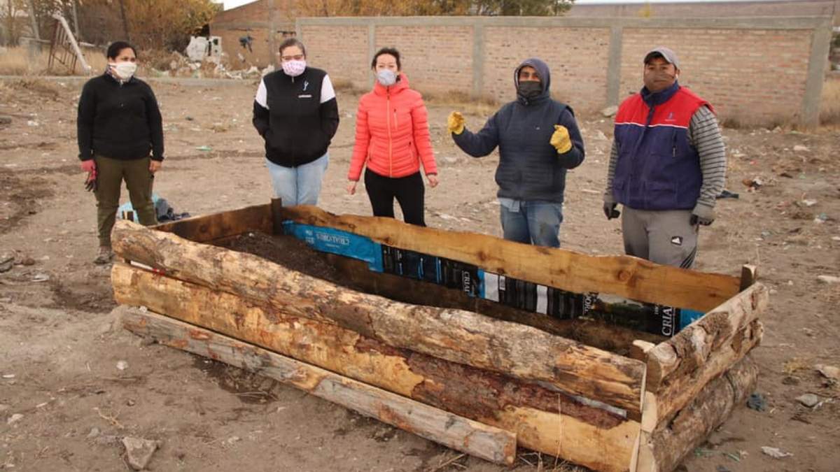 "Los Peke": trabajo en conjunto con la Municipalidad de Zapala. Fuente: (Twitter)