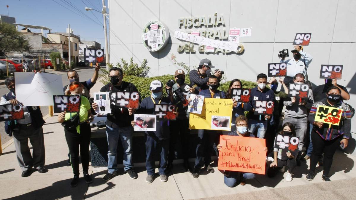 Decenas de periodistas protestas en Veracruz ante inseguridad