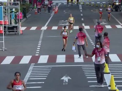Alegna González finalizó en quinto lugar en la marcha de 20 kilómetros femenil