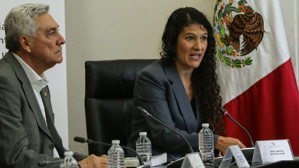 Bertha María Alcalde Luján, en su comparecencia en el Senado