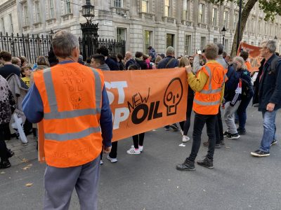 Activistas climáticos intentaron entrar a la casa del Primer Ministro británico