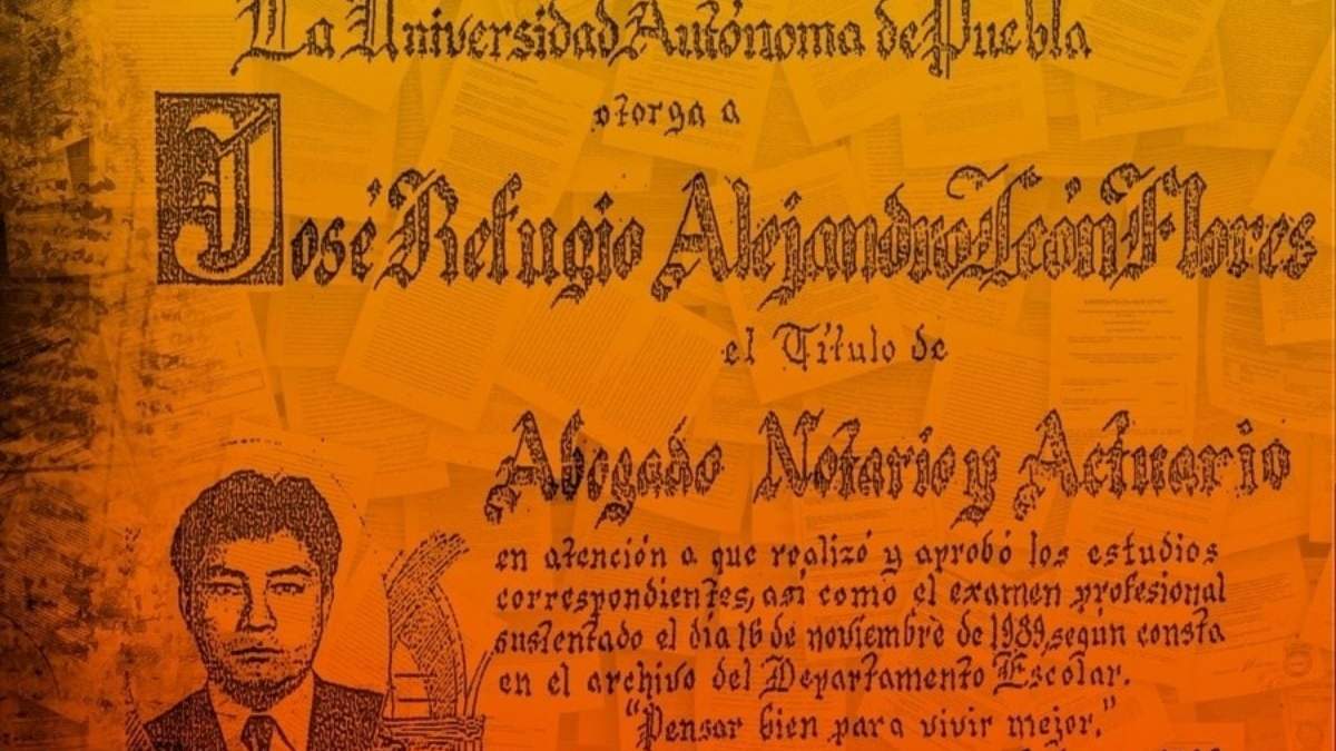 El juez José Refugio Alejandro León Flores falsificó su título profesional
