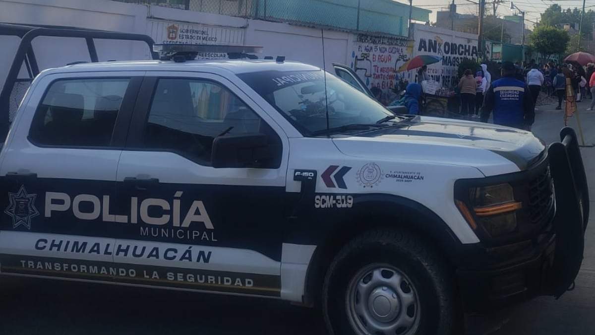 Policías de Chimalhuacán resguardaron la zona