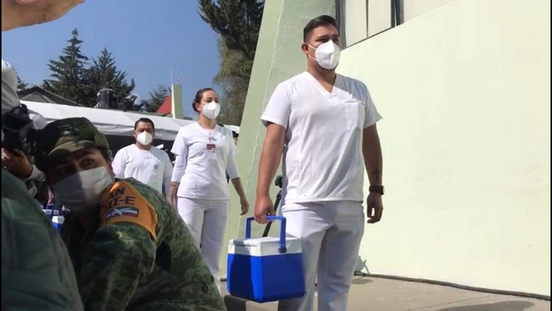 simulacro llegada y traslado de la vacuna pfizer biontech
