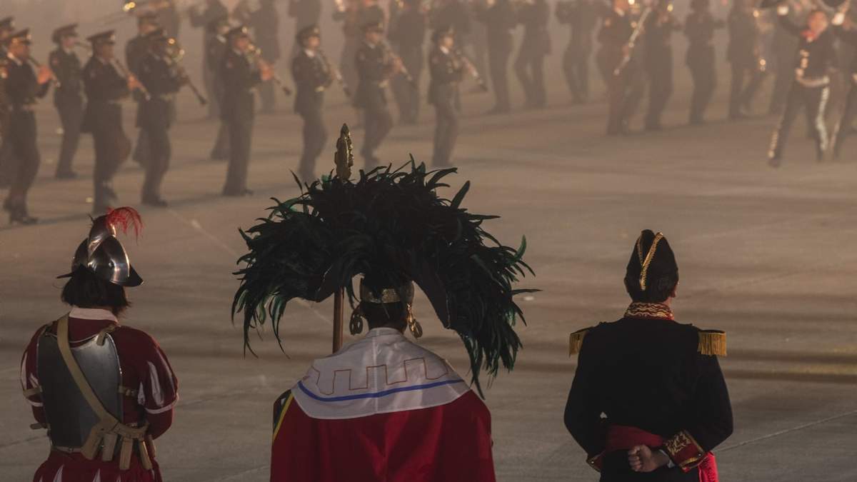 La ceremonia para conmemorar los 200 Años de la Consumación de la Independencia y la entrada del Ejército Trigarante