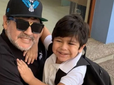 Quiere jugar al fútbol: el hijo de Diego Maradona reveló en qué posición busca triunfar