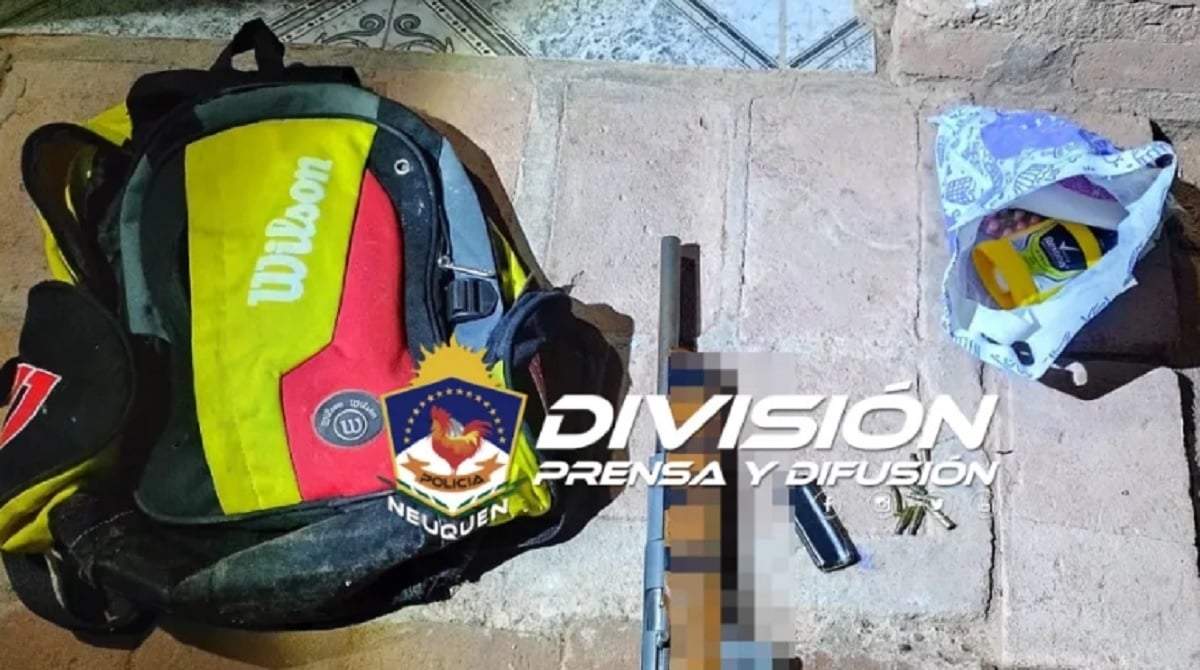 Sujeto demorado en Rincón de los Sauces. Fuente: Policía Neuquén.