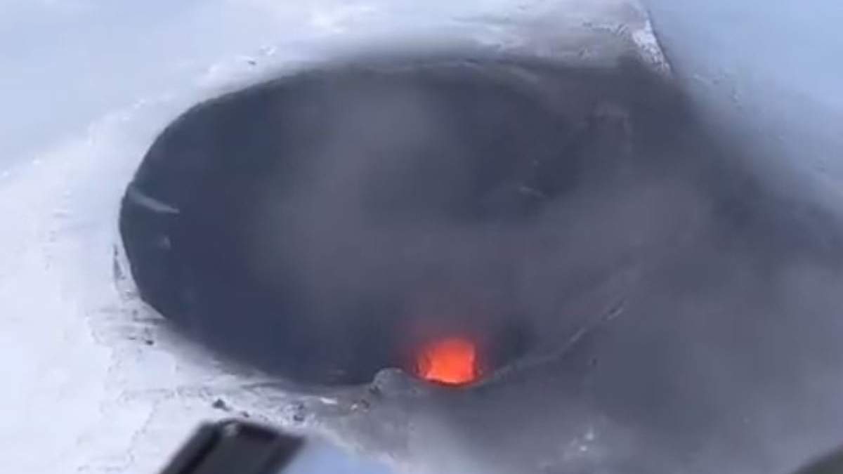 Actividad en el volcán Villarrica. Fuente: (X)