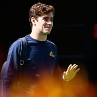 El llamativo mensaje en el buzo de Franco Colapinto en su llegada al Gran Premio de México