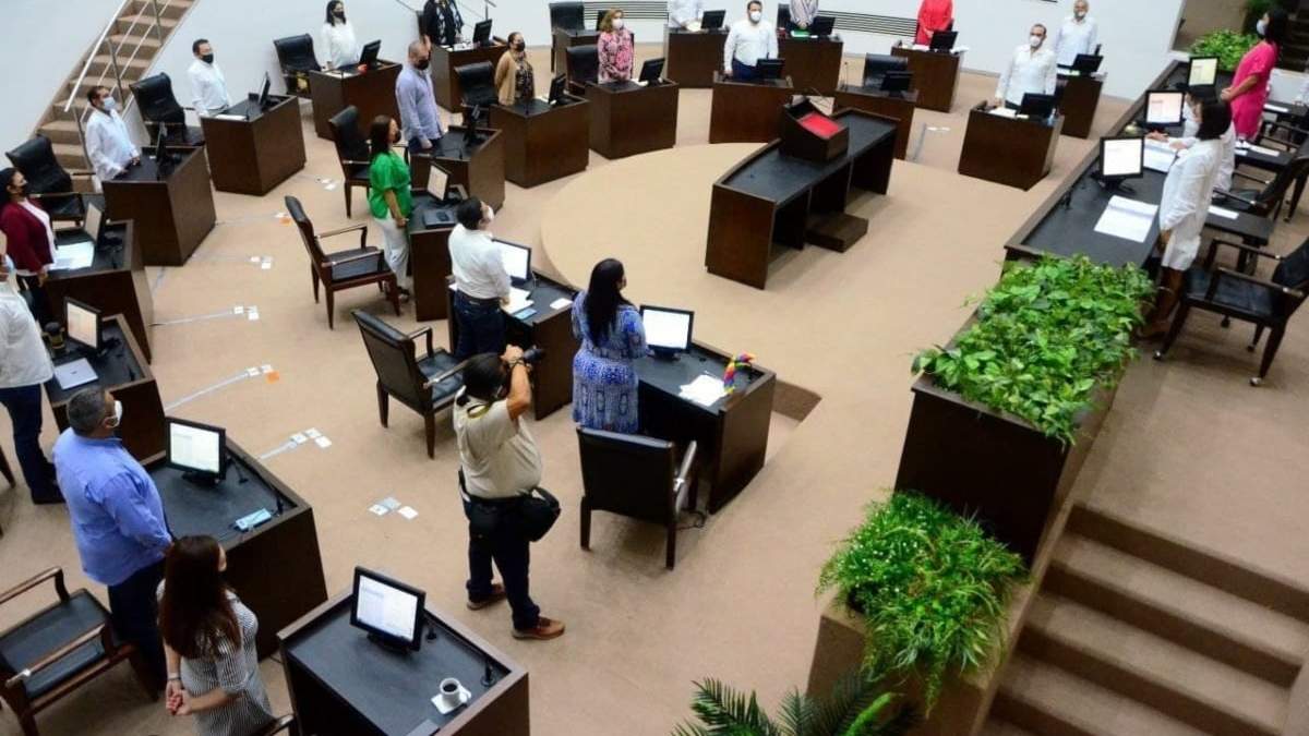 La sesión del Congreso de Yucatán