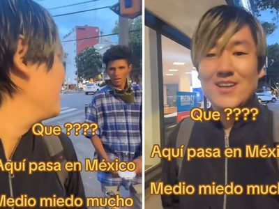 Tiktoker japonés graba cómo lo intentan asaltar en calles de la Cuauhtémoc (Video)