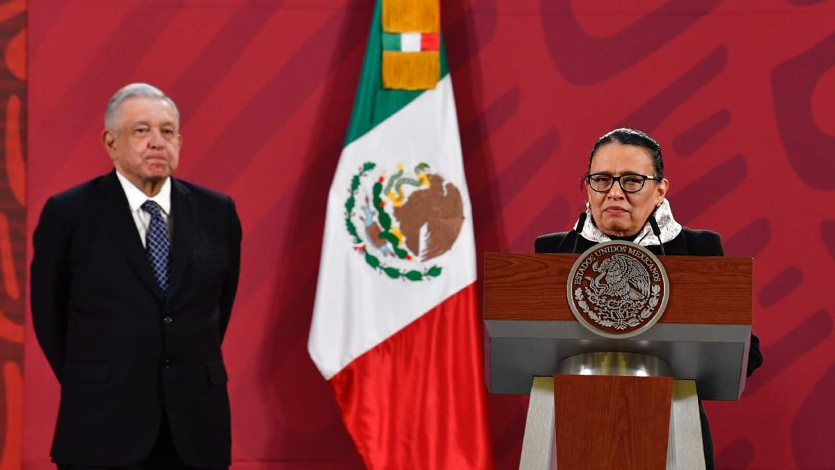 Rosa Icela Rodríguez en la mañanera