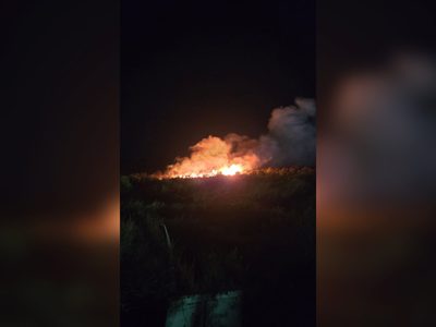 Incendio en Rincón de los Sauces: lograron controlar las llamas en la zona de chacras