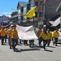 Trabajadores del Parque Nacional Lanín marcharon contra los despidos