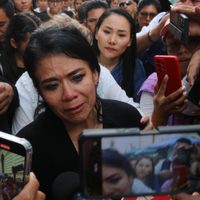 Corren a gritos a la exalcaldesa morenista de Chilpancingo en la despedida a Alejandro Arcos (Video)