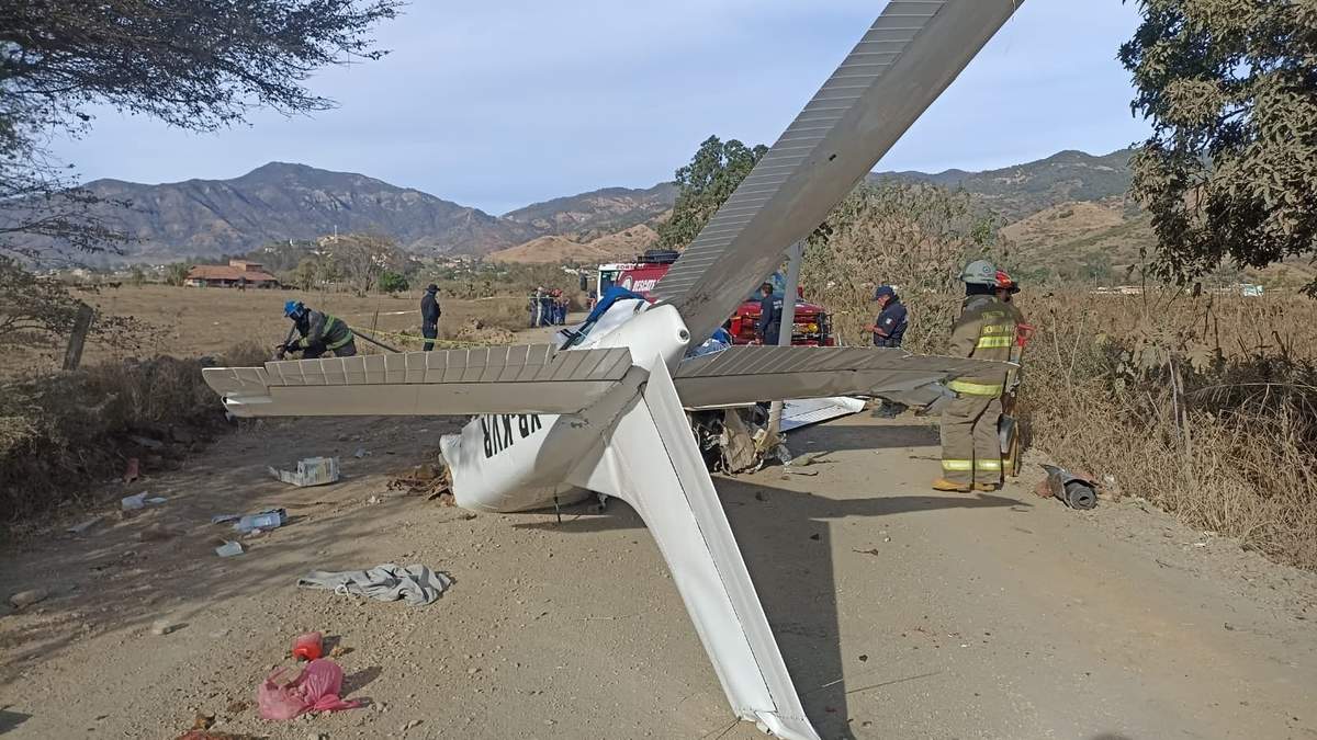 Avioneta siniestrada