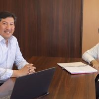 Sandro Badilla recibió al futuro ministro de Turismo, Gustavo Fernández Capiet