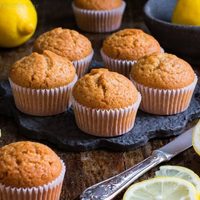 Muffins de avena y limón: para esa imperdible merienda de la tarde, con los mates más calentitos