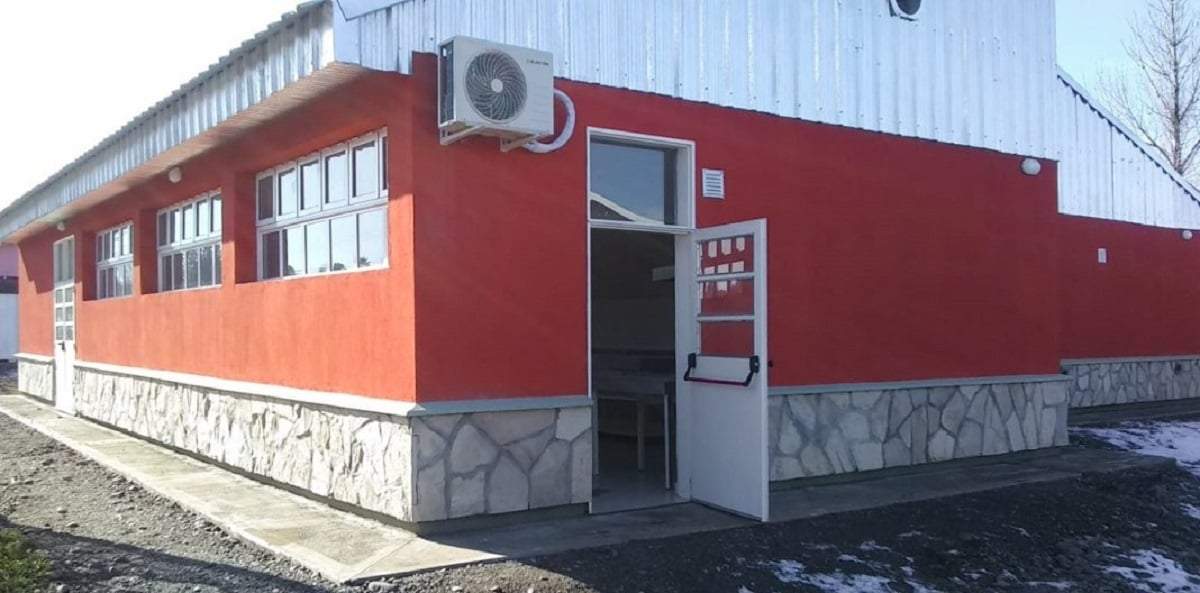 La obra de ampliación de la EPET 4 de Junín de los Andes. Fuente: (Facebook)