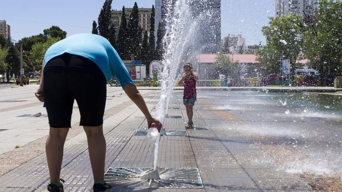 Clima caluroso en Neuquén. Fuente: (Emiliano Ortiz)