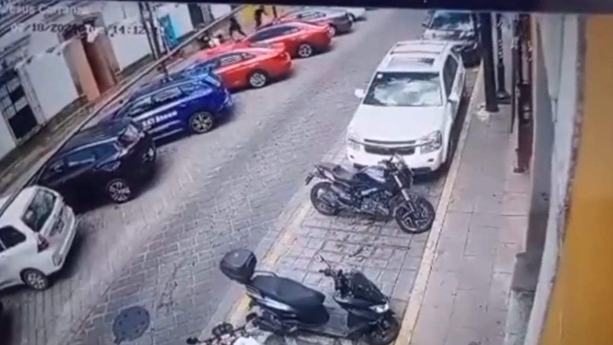 El momento del ataque al notario de Edomex
