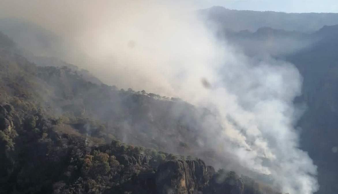 Incendio en Tepoztlán