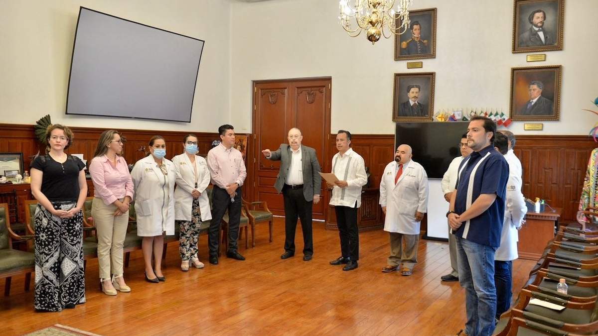 El gobernador de Veracruz en la ceremonia de relevo