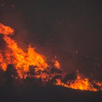 Incendio fuera de control en la isla griega de Rodas