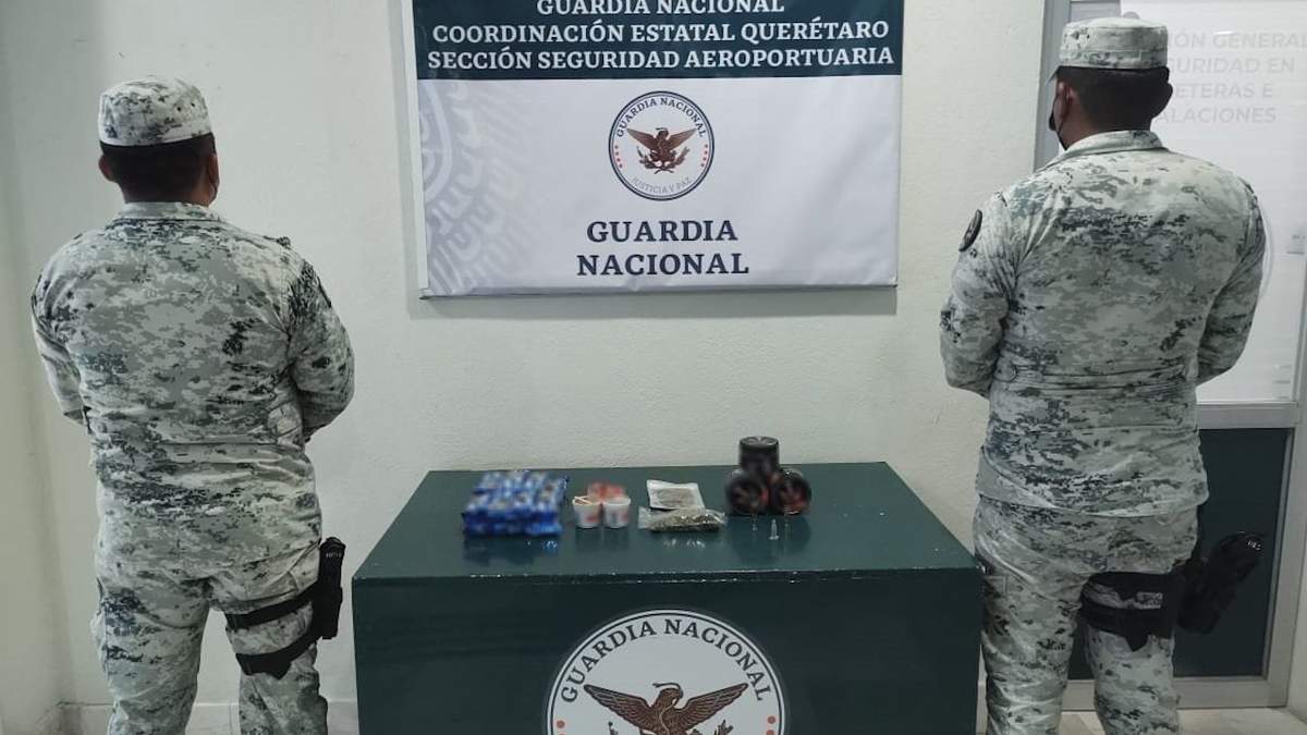 La imagen del decomiso publicada por la institución de seguridad