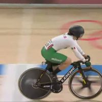 La ciclista mexicana Daniela Gaxiola quedó fuera de las medallas