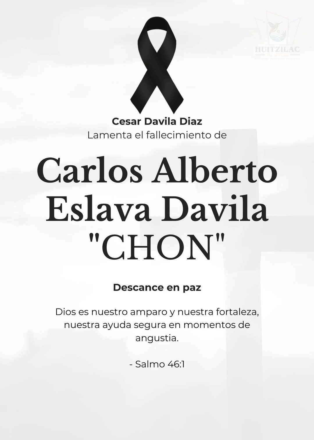Lamentan fallecimiento del Chon