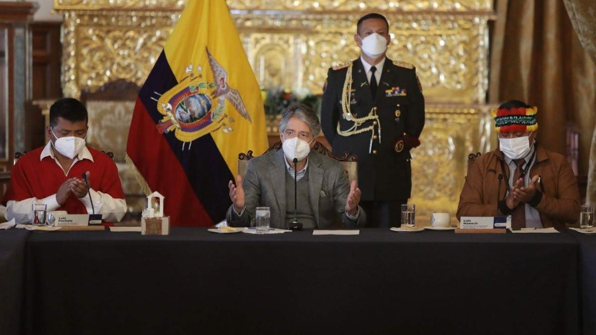 El presidente de Ecuador,  Guillermo Lasso