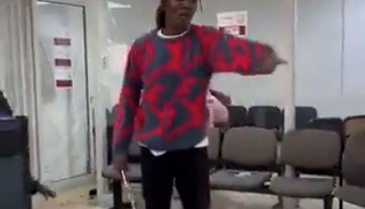 Escena del video que se viralizó en redes sociales