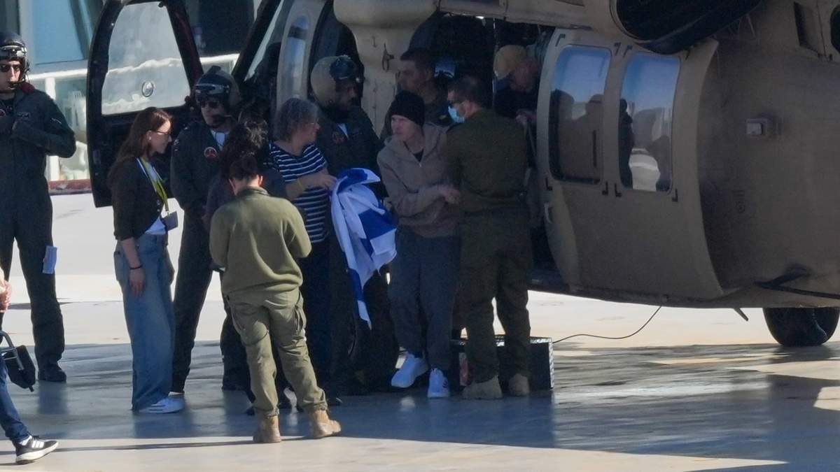 En imagen, la liberación de rehenes israelíes