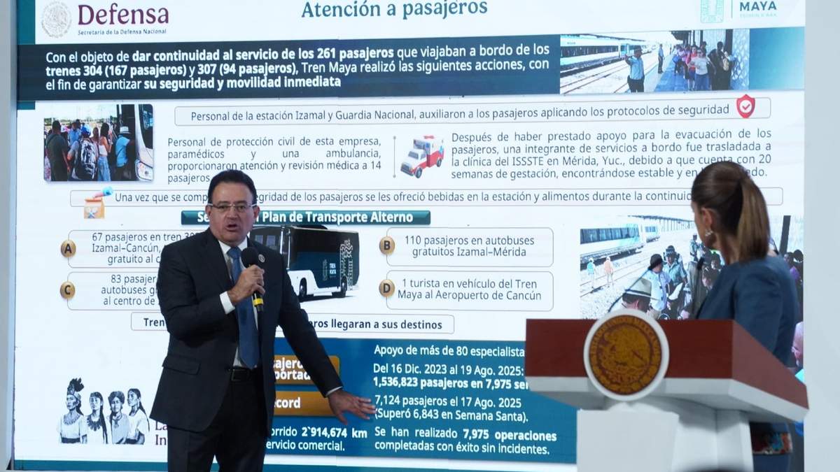 El director general del Tren Maya, Óscar Lozano Águila, admitió que el “accidente” del pasado martes en la estación Izamal no debió pasar