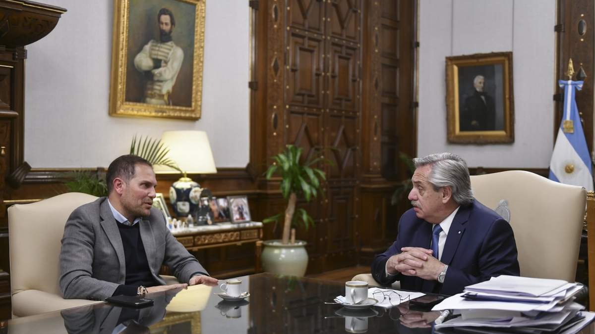 Martín Gill y Alberto Fernández. Fuente: (Twitter)