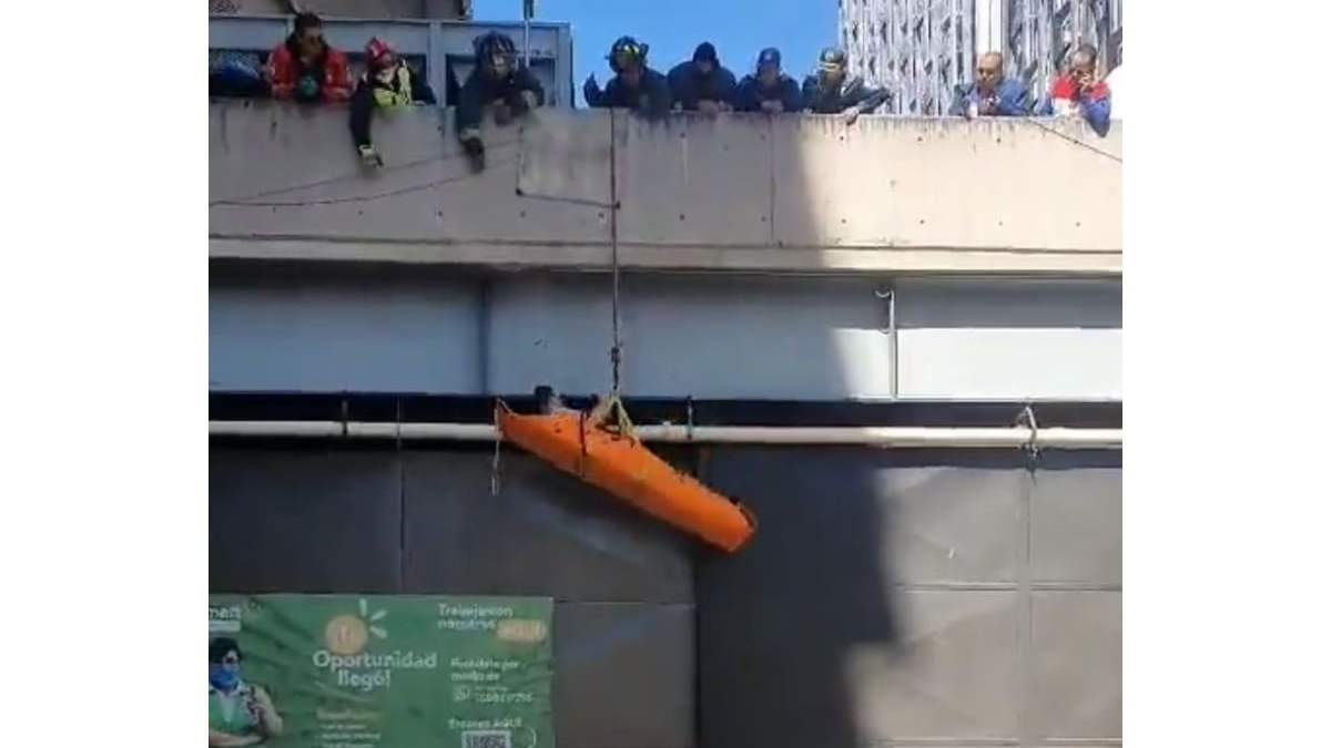 Rescate del joven