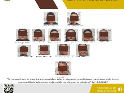 Detienen a 13 policías en Veracruz por el delito de desaparición forzada