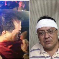 El exgobernador Manuel Andrade choca contra mototaxi; lo rescatan de ser linchado (Videos)