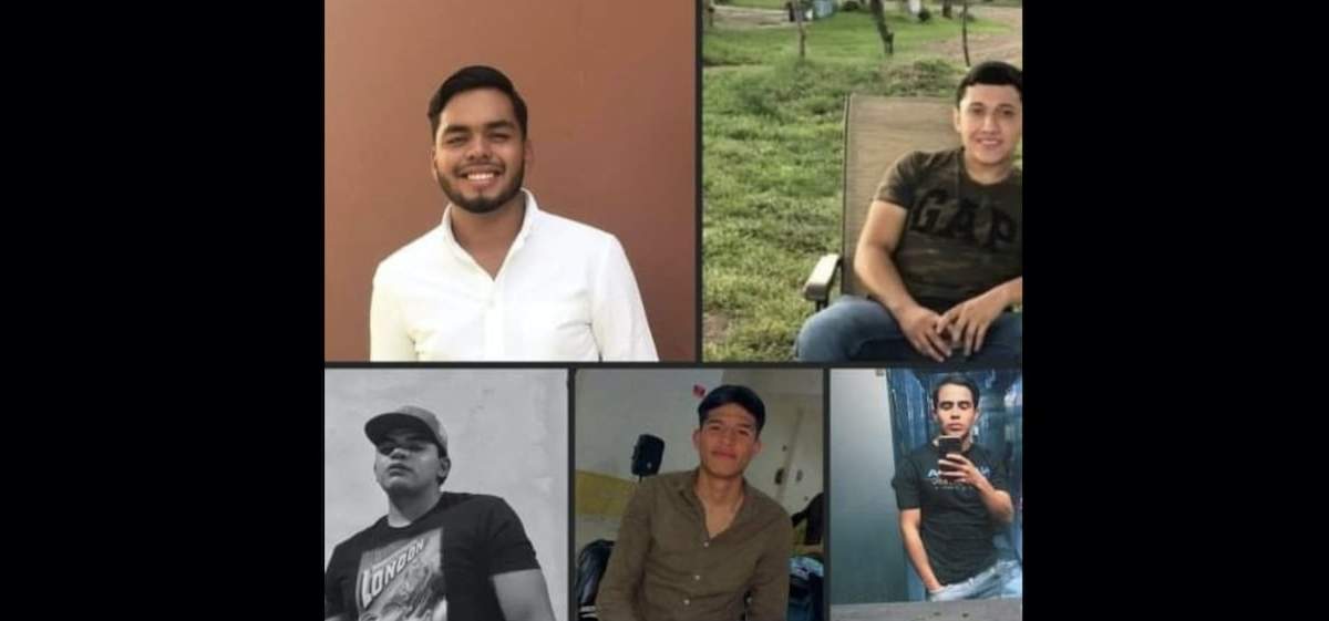 Los cinco jóvenes desaparecidos