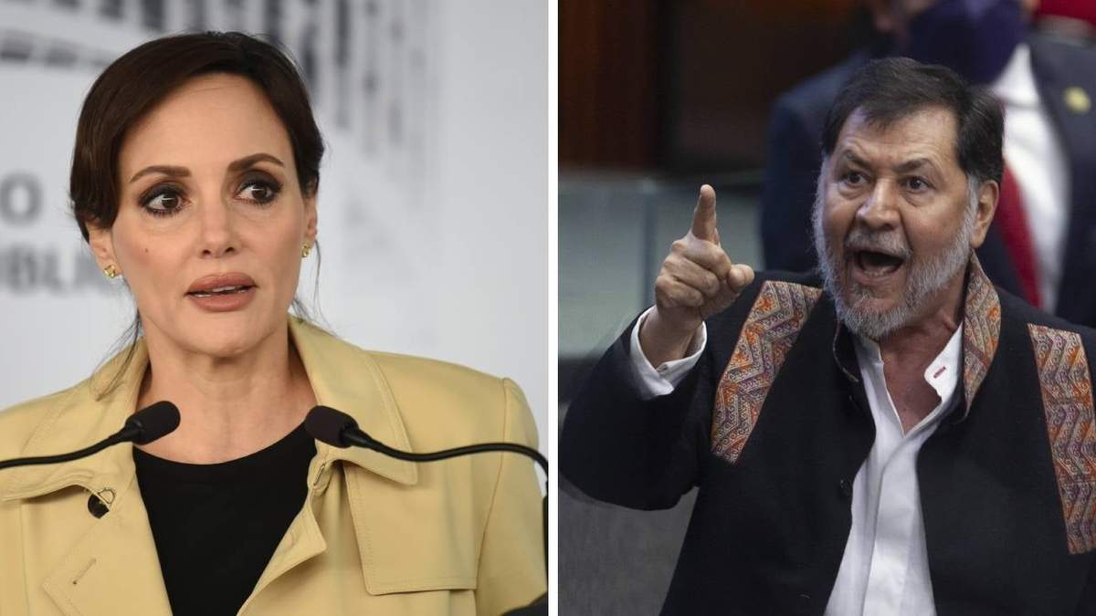 Lilly Téllez y Gerardo Fernádez Noroña
