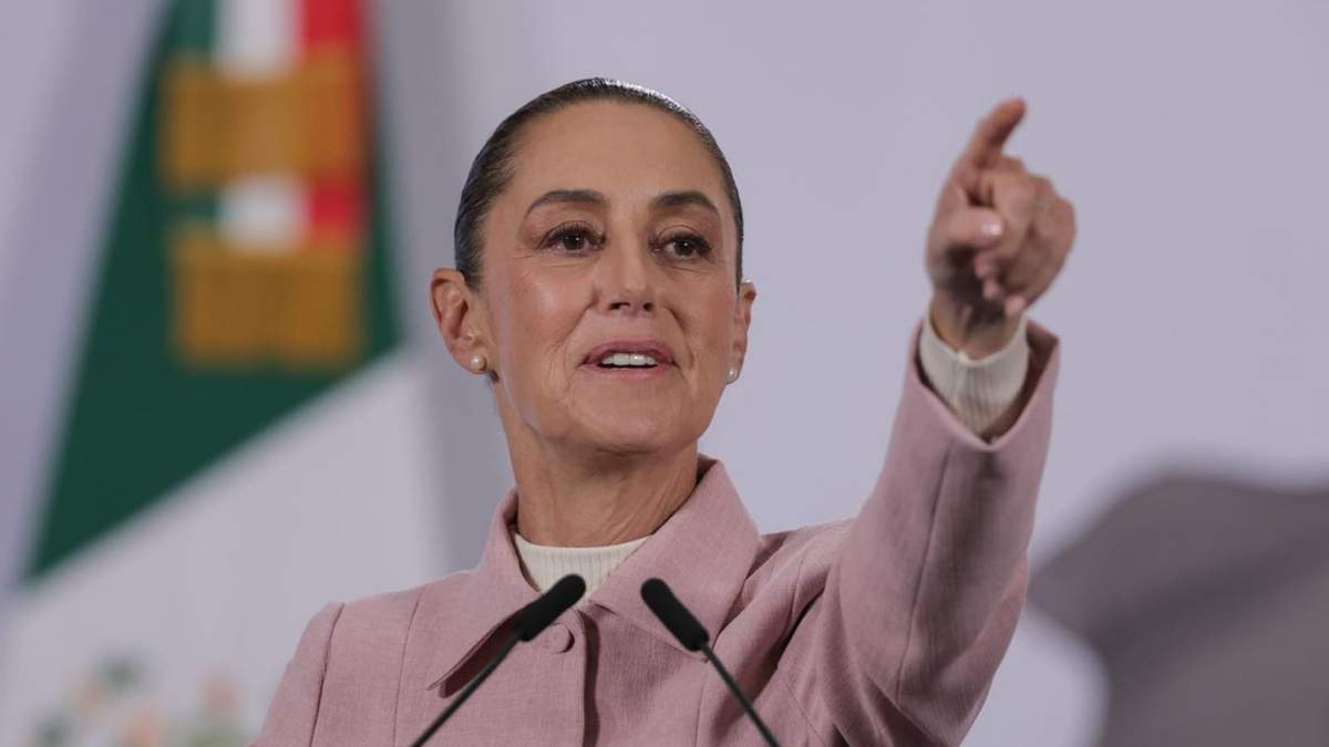 La presidenta Claudia Sheinbaum en la mañanera