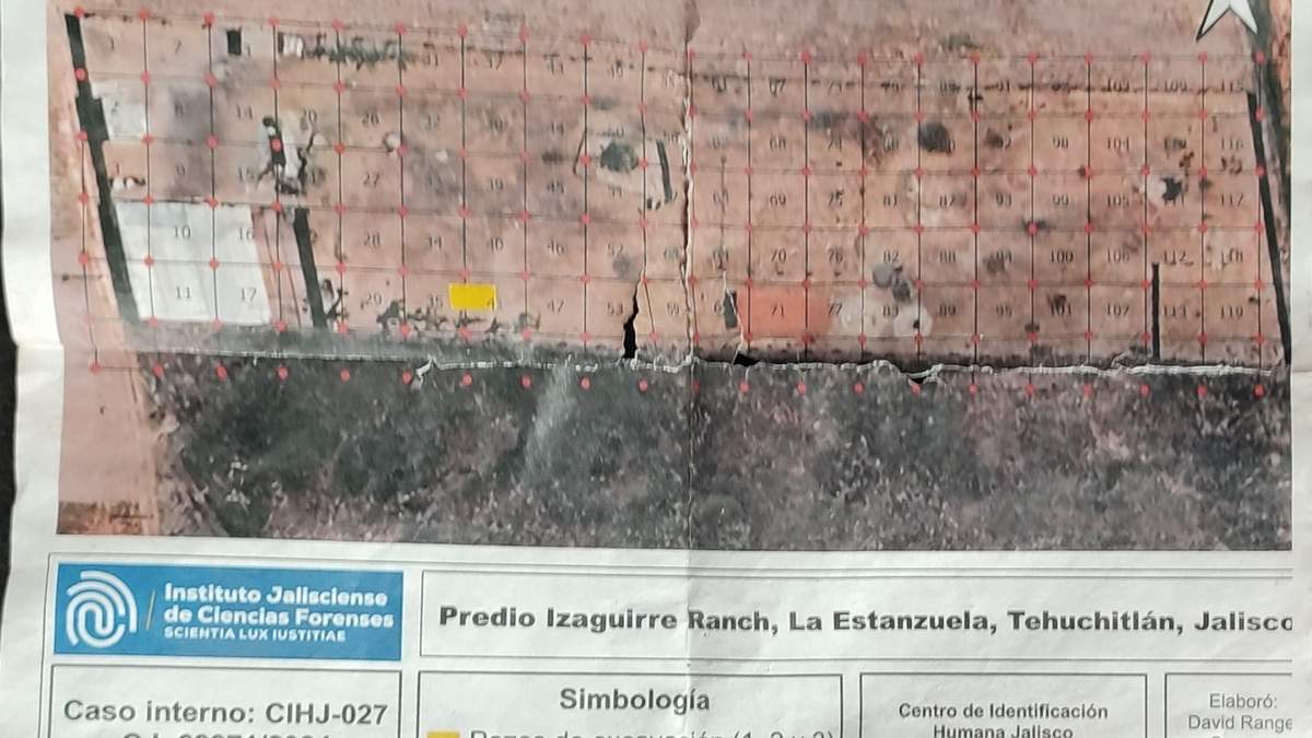 Documento del IJCF encontrado por el colectivo Buscando Corazones en Jalisco, en una parcela situada a un lado del rancho Izaguirre