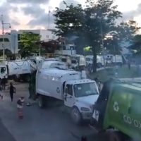 Justifican represión de recolectores de basura en Cancún; "traían bombas molotov"