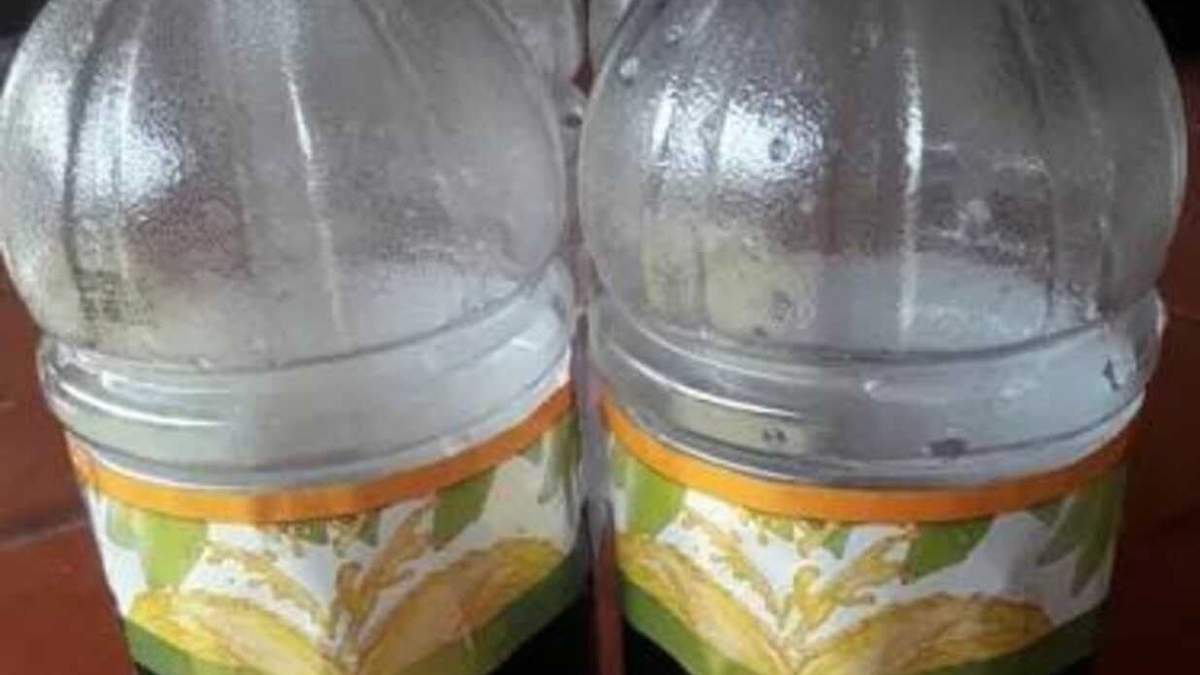 Botella de jugo. Fuente: (Instagram)