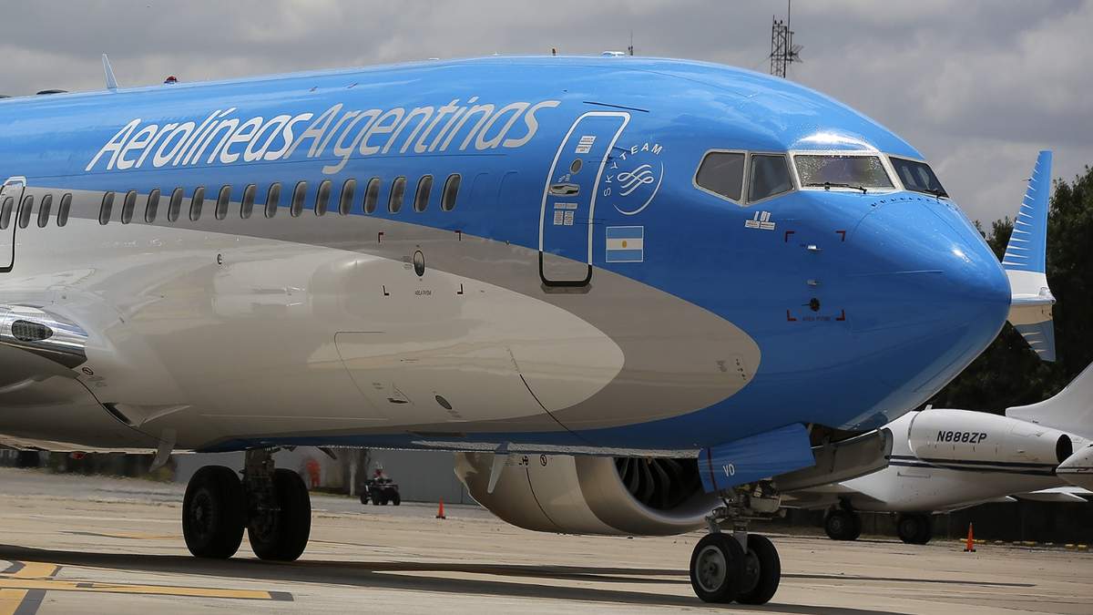 Aerolíneas Argentinas. Fuente: (Twitter)