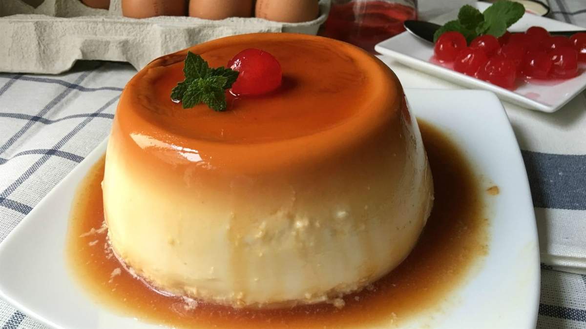 Flan de queso. Fuente: (Instagram)