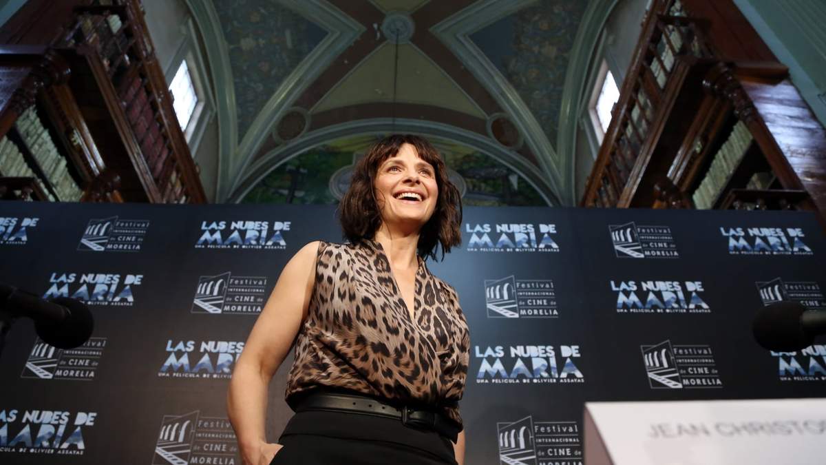 La actriz francesa Juliette Binoche en el 12 Festival de Cine de Venecia, en 2014