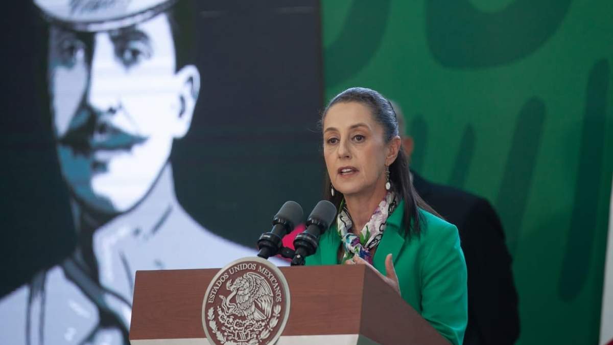 Sheinbaum durante la inauguración